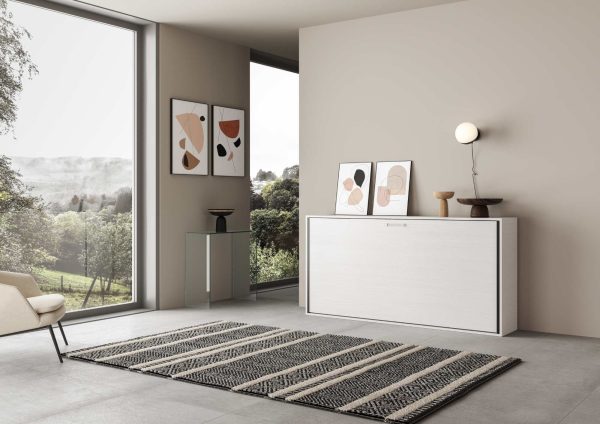 Letto Kando singolo orizzontale Bianco Frassino - immagine 3