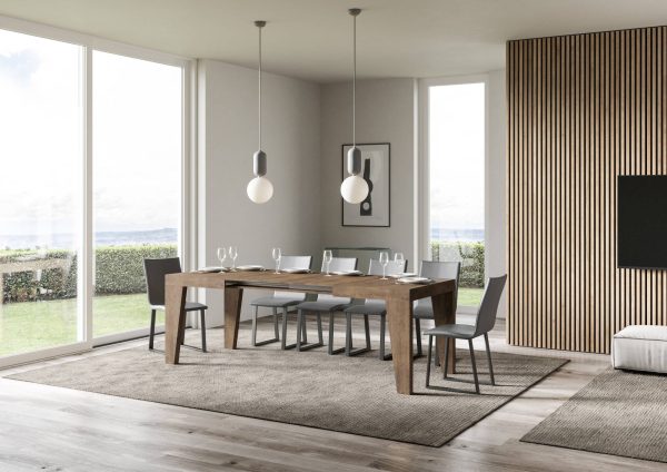 Tavolo Naxy Allungabile Noce 90x130 Allungato 234 - immagine 3