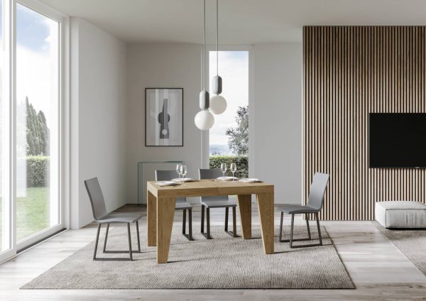 Tavolo Naxy Allungabile Quercia Natura 90x130 Allungato 234 - immagine 2