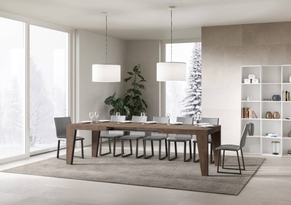 Tavolo Naxy Allungabile Noce 90x180 Allungato 284 - immagine 3