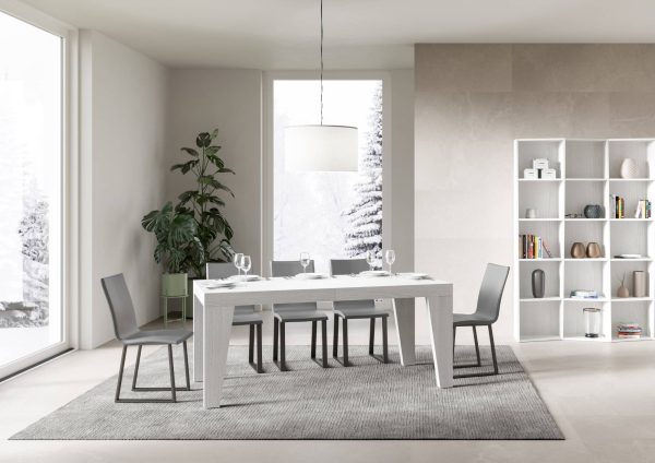 Tavolo Naxy Allungabile Bianco Frassino 90x180 Allungato 284 - immagine 2