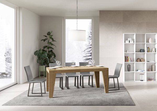 Tavolo Naxy Allungabile Quercia Natura 90x160 Allungato 420 - immagine 2