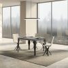 Tavolo allungabile 90X120/224 cm Paxon Cemento telaio Antracite - immagine 2