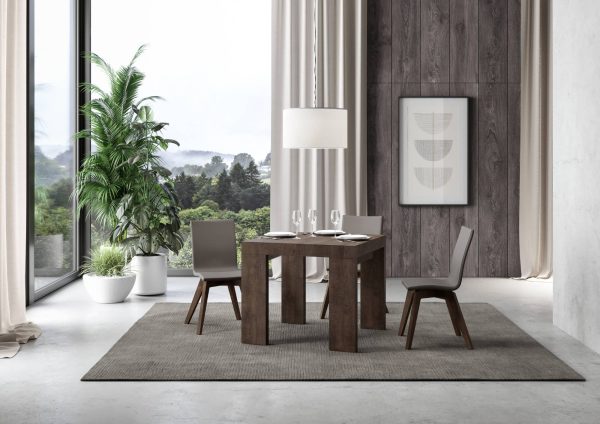 Tavolo allungabile 90x90/246 cm Roxell Premium Noce - immagine 2