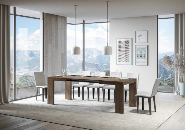 Tavolo Roxell Allungabile Noce 90x130 Allungato 390 - immagine 3