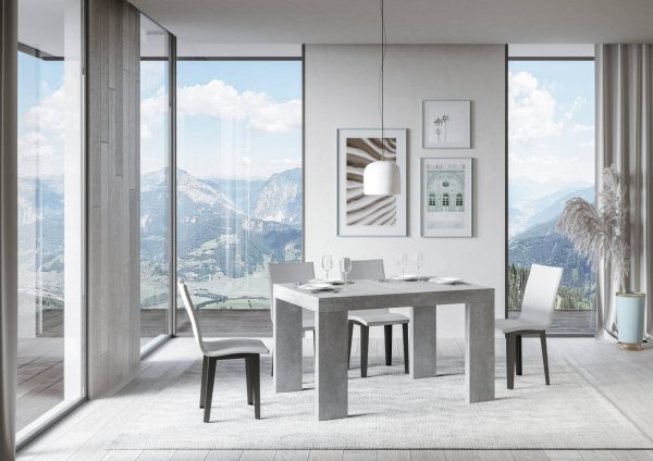 Tavolo allungabile 90x120/224 cm Roxell Cemento - immagine 2
