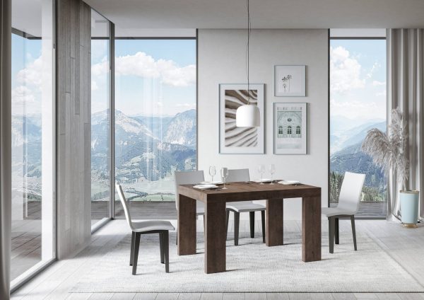Tavolo Roxell Allungabile Noce 90x130 Allungato 390 - immagine 2