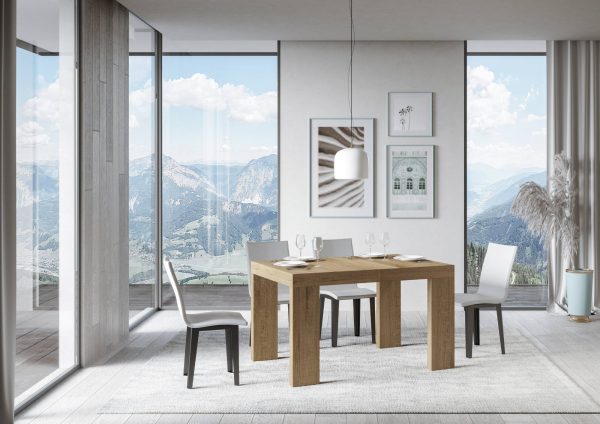 Tavolo Roxell Allungabile Quercia Natura 90x130 Allungato 390 - immagine 2