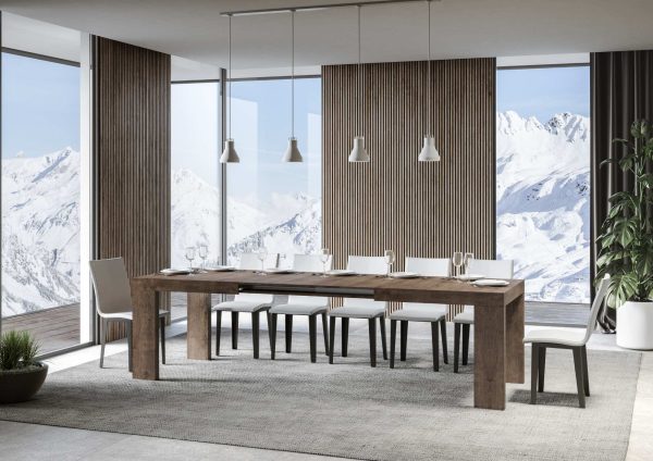 Tavolo Roxell Allungabile Noce 90x180 Allungato 440 - immagine 3