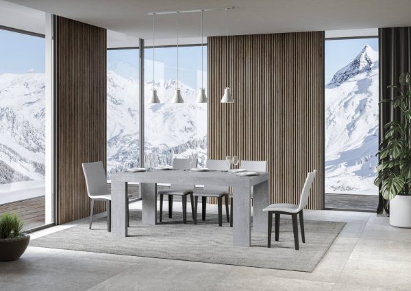 Tavolo Roxell Allungabile Cemento 90x160 Allungato 420 - immagine 2