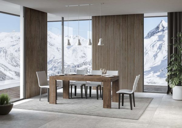 Tavolo Roxell Allungabile Noce 90x180 Allungato 440 - immagine 2