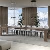 Tavolo allungabile 90x200/460 cm Roxell Noce - immagine 4