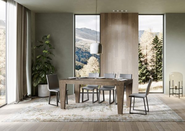 Tavolo Spimbo Allungabile Noce 90x180 Allungato 284 - immagine 2