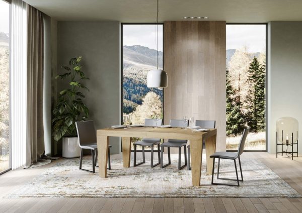 Tavolo Spimbo Allungabile Quercia Natura 90x180 Allungato 440 - immagine 2