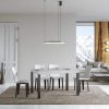 Tavolo allungabile 90X140/244 cm Everyday Bianco Frassino telaio Antracite - immagine 2