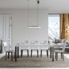 Tavolo allungabile 90x200/304 cm Everyday Premium Bianco Frassino telaio Antracite - immagine 2