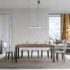 Tavolo allungabile 90x200/460 cm Everyday Premium Quercia Natura telaio Antracite - immagine 2