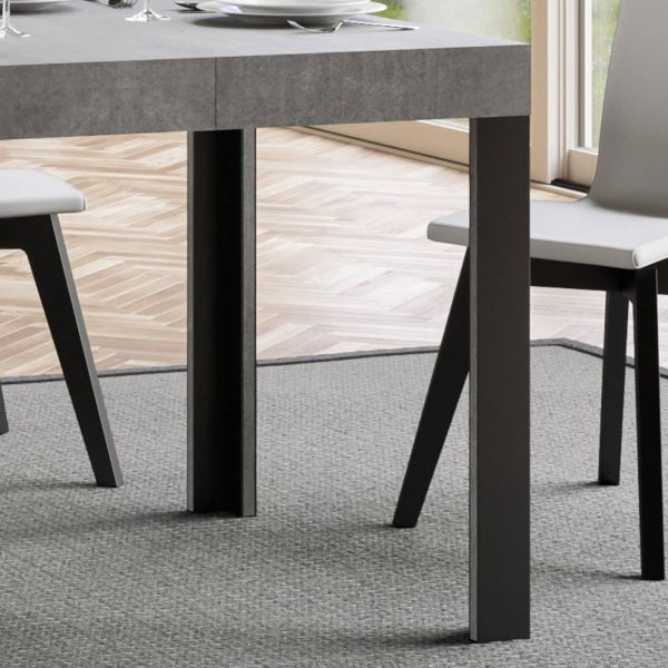 Tavolo allungabile 80x140/224 cm Linea Cemento - immagine 4