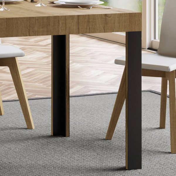 Tavolo allungabile 80x160/244 cm Linea Quercia Natura - immagine 4