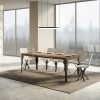 Tavolo allungabile 90x200/304 cm Paxon Quercia Natura telaio Antracite - immagine 3