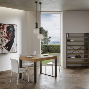 Tavolo allungabile 90x140/244 cm Tecno Premium Quercia Natura