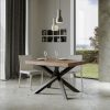 Tavolo allungabile 90x140/400 cm Volantis noce telaio Antracite - immagine 2