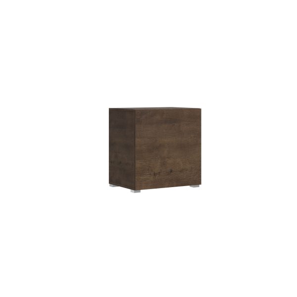 Base a terra L.60 H.60 P.39,5 con piedini sx-dx Noce