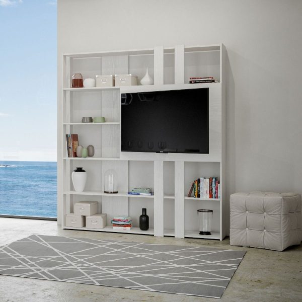 Composizione L Kato 6R 2 fianchi 2 fasce lunghe 2 fasce corte 2 fasce medie pannello TV BF - immagine 3