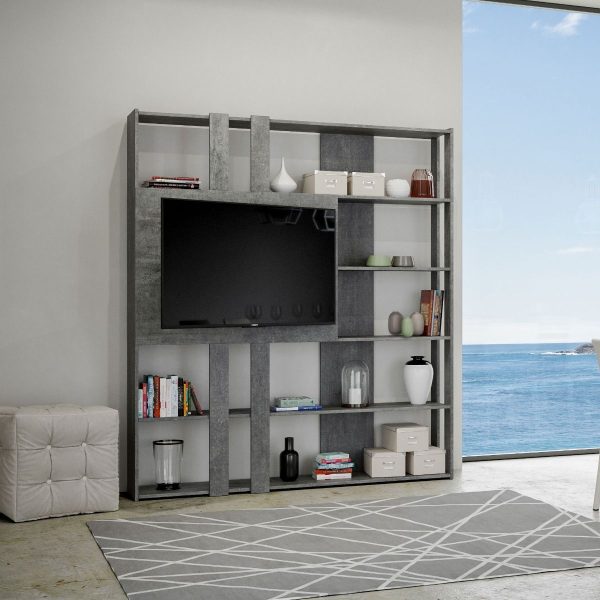 Composizione L Kato 6R 2 fianchi 2 fasce lunghe 2 fasce corte 2 fasce medie pannello TV CM - immagine 3