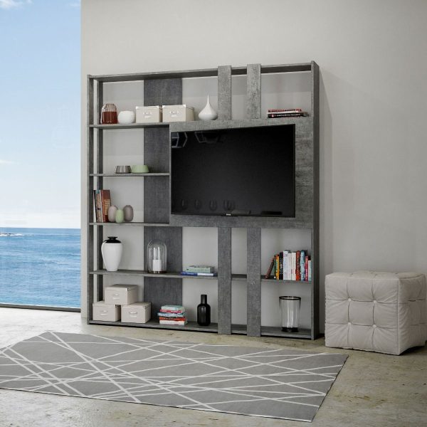 Composizione L Kato 6R 2 fianchi 2 fasce lunghe 2 fasce corte 2 fasce medie pannello TV CM - immagine 2
