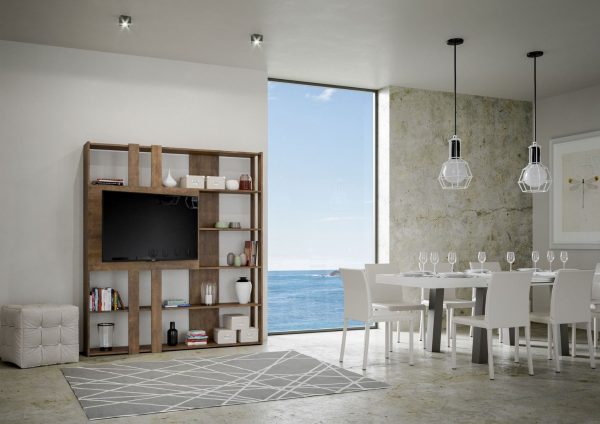 Composizione L Kato 6R 2 fianchi 2 fasce lunghe 2 fasce corte 2 fasce medie pannello TV NC - immagine 4