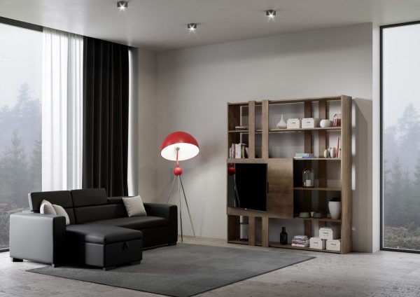 Composizione H Kato 6R 2 fianchi 2 fasce lunghe 2 fasce corte 2 fasce medie pannello TV NC - immagine 4