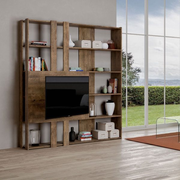Composizione M Kato 6R 2 fianchi 2 fasce lunghe 2 fasce corte 2 fasce medie pannello TV NC - immagine 3