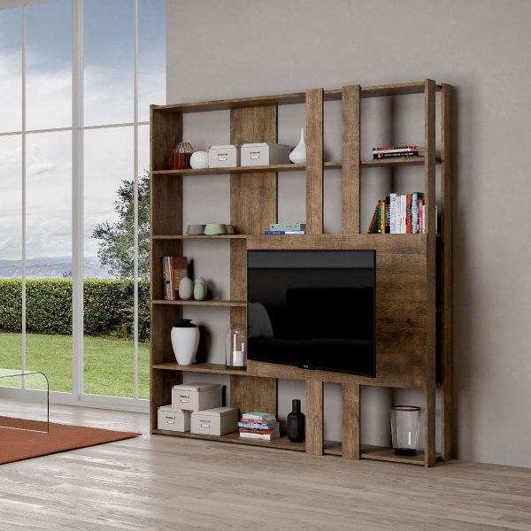 Composizione M Kato 6R 2 fianchi 2 fasce lunghe 2 fasce corte 2 fasce medie pannello TV NC - immagine 2