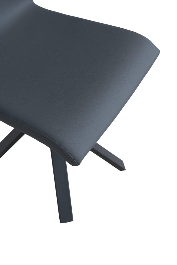Sedia Aury gambe Antracite cuscino Grigio 11 (tipo Volantis) - immagine 4