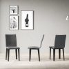 Sedia Armida gambe Antracite cuscino grigio 11 (gambe Coniche) - immagine 2