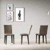 Sedia Armida gambe Antracite cuscino tortora 52 (gambe Coniche) - immagine 2