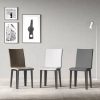 Sedia Armida gambe Antracite cuscino tortora 52 (gambe Coniche) - immagine 3