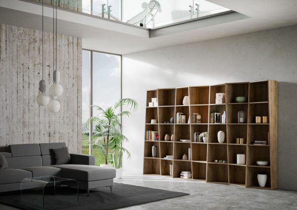 Libreria Trek 7 elementi Noce - immagine 2