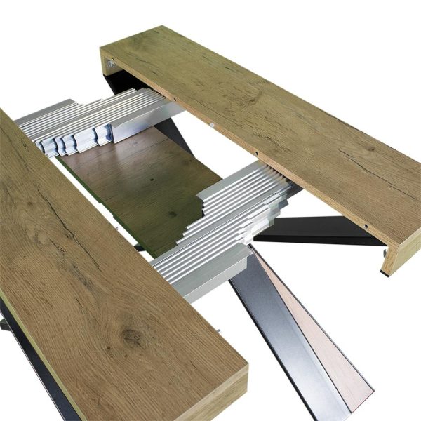 Consolle Diago Small Quercia Natura telaio Antracite - immagine 4