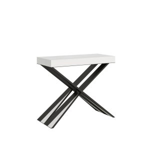 Consolle Diago Small Premium Bianco Frassino telaio Antracite