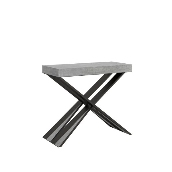 Consolle Diago Small Premium Cemento telaio Antracite