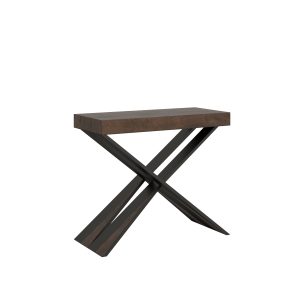 Consolle Diago Small Premium Noce telaio Antracite