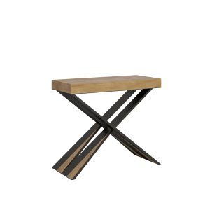 Consolle Diago Small Premium Quercia Natura telaio Antracite