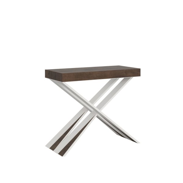 Consolle Diago Small Noce telaio bianco