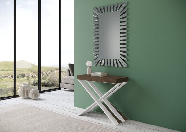 Consolle Diago Small Noce telaio bianco - immagine 3