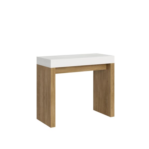 Consolle Roxell Mix Bianco Frassino Gambe Quercia Natura