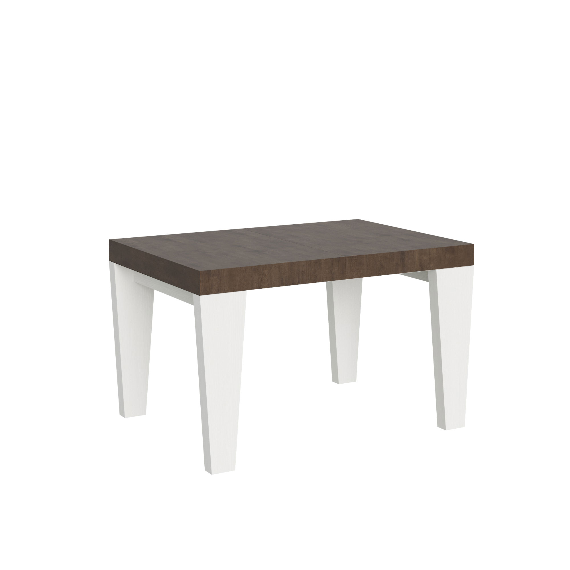 Itamoby Tavolo Spimbo Mix Allungabile Piano Noce Gambe Bianco Frassino 90×130 Allungato 390
