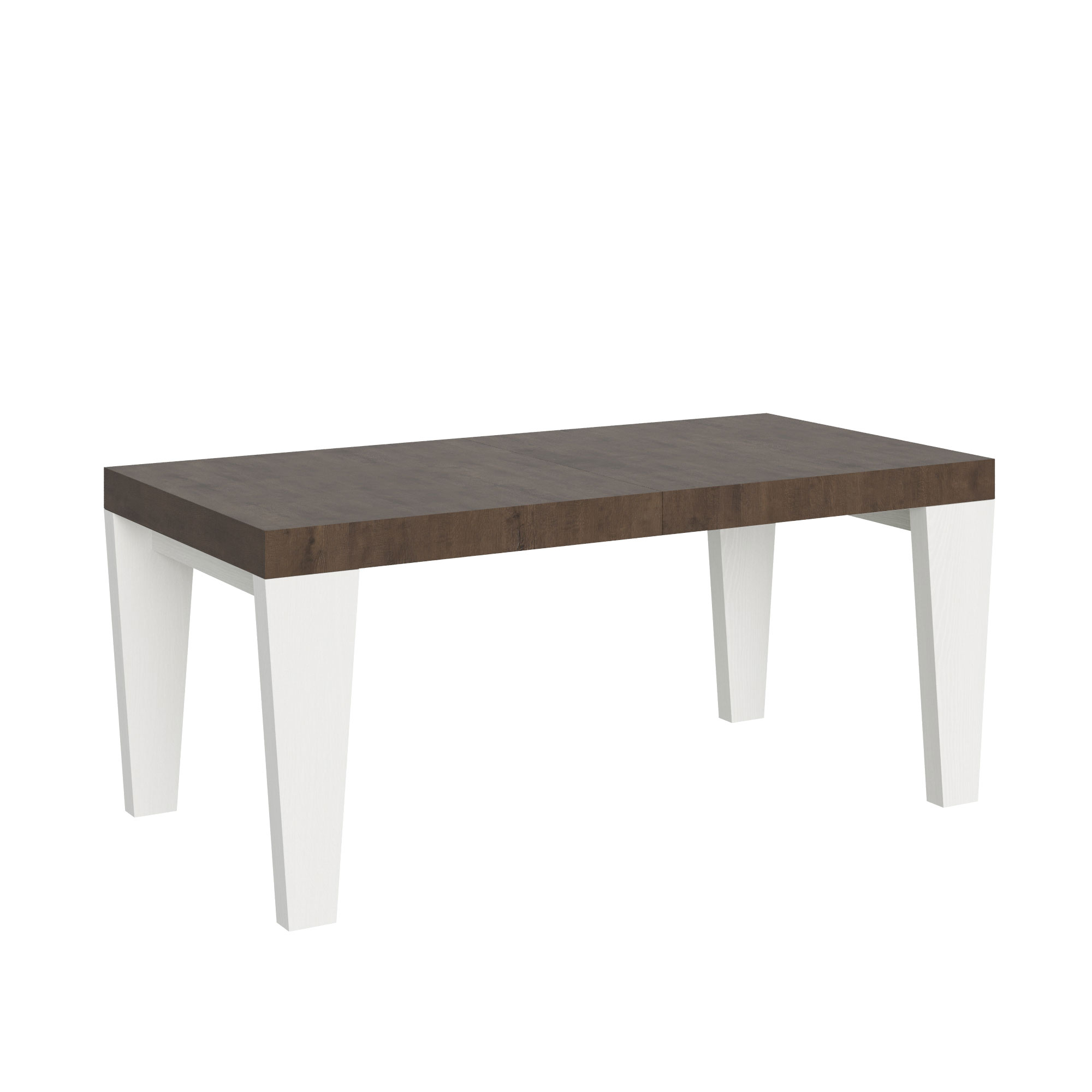 Itamoby Tavolo Spimbo Mix Allungabile Piano Noce Gambe Bianco Frassino 90×180 Allungato 440