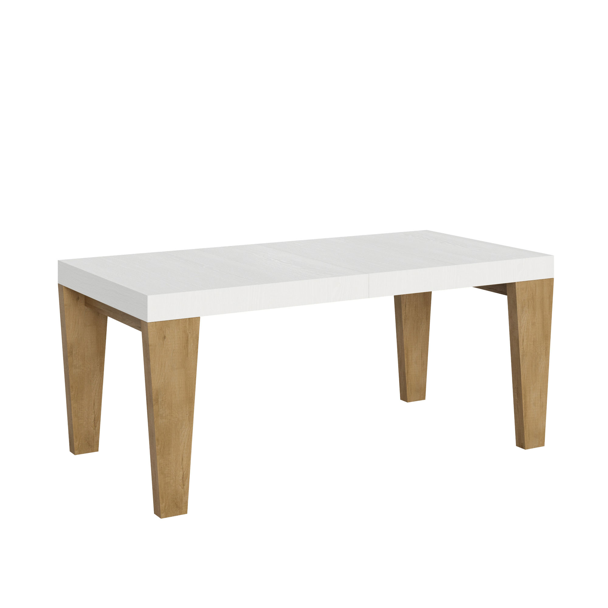 Itamoby Tavolo Spimbo Mix Allungabile Piano Bianco Frassino Gambe Quercia Natura 90×180 Allungato 284